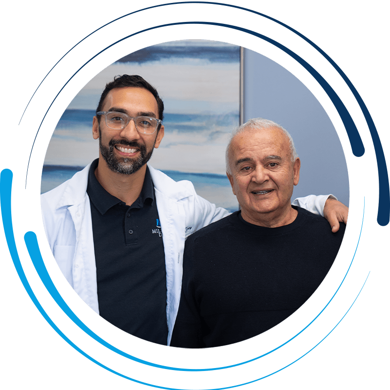 dr with patient after
