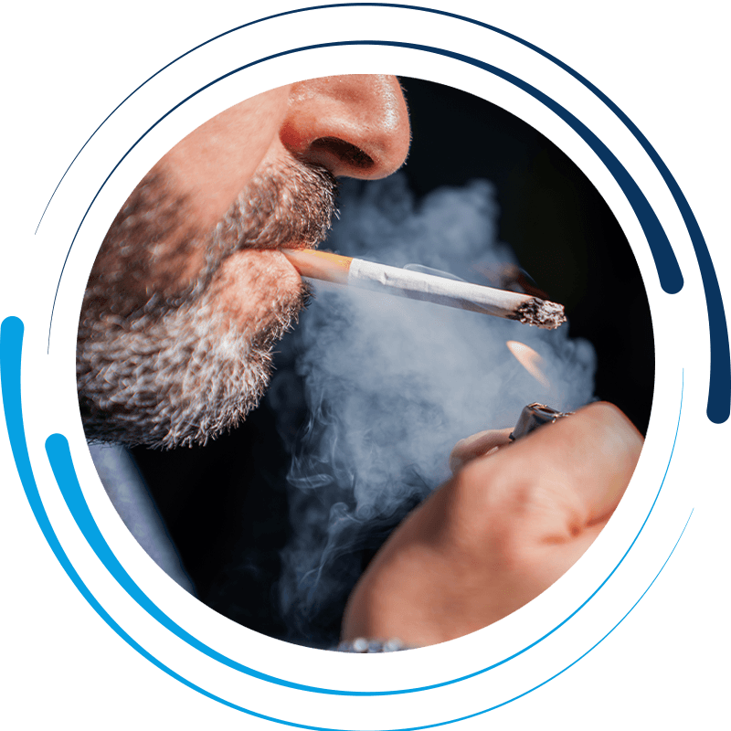man smoking