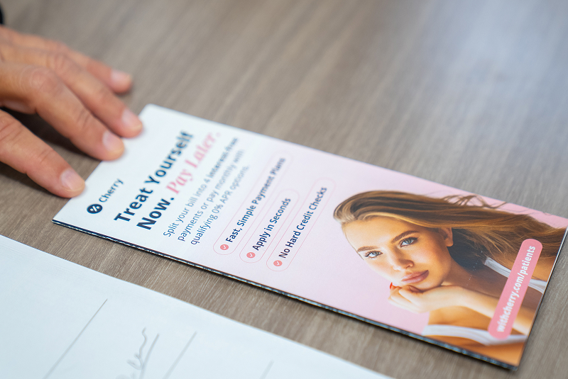 Educational brochure about dental treatment options at Mill Pond Dental