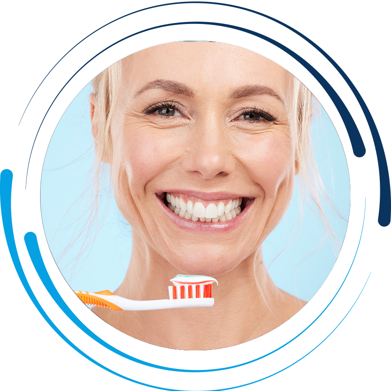 woman-brushing